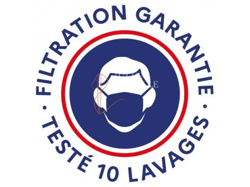 Masque barrière AFNOR SPEC S76-001 tissus polycoton catégorie 1