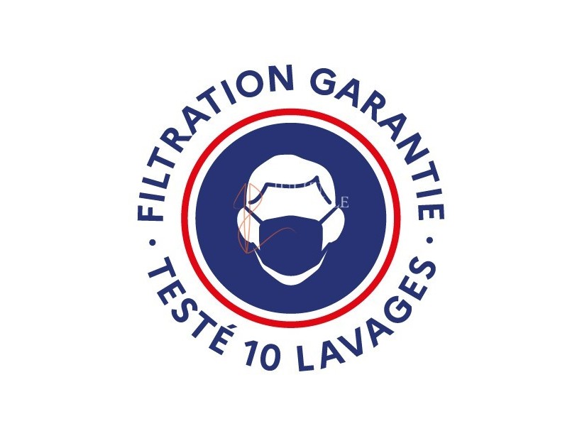 Masque barrière AFNOR SPEC S76-001 tissus polycoton catégorie 1