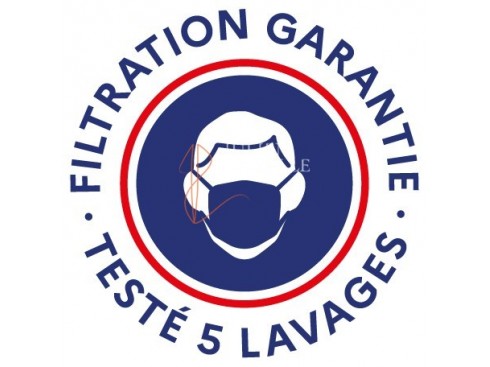 Masque barrière AFNOR SPEC S76-001 tissus technique catégorie 2